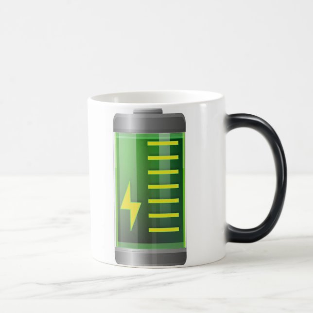 Batterimorfmugg - Morphing magisk kaffemugg (Höger)