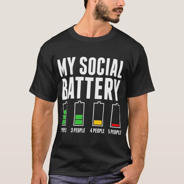 Batteriskjortan i Social T Shirt (Framsida)