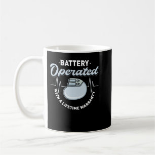 Batteristyrd Pacemaker-mottagare Hjärtattack Kaffemugg