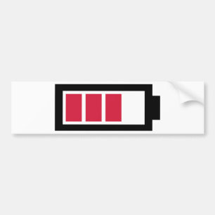 Batterisymbol Bildekal