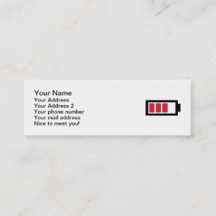 Batterisymbol Mini Visitkort