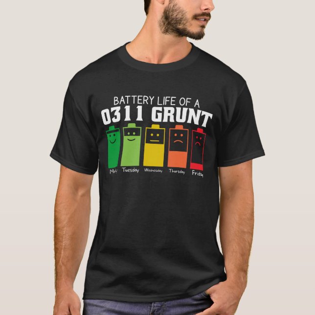 Batteritid för 0311 Grunt T Shirt (Framsida)