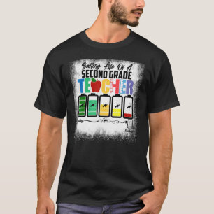 Batteritid för en andra Klass-lärare tillbaka till T Shirt
