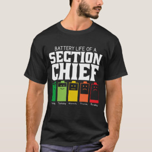 Batteritid för en avdelningschef  t shirt