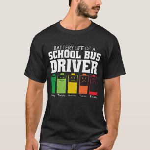 Batteritid för en Buss-chaufför i skolan T Shirt