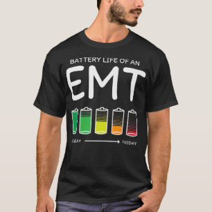 Batteritid för en EMT-vän Sjukvårdare BuddyT-Sh T Shirt