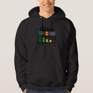 Batteritid för en första Klass-lärare Hoodie