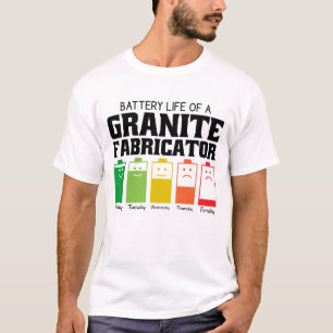 Batteritid för en Granite Fabricator T Shirt