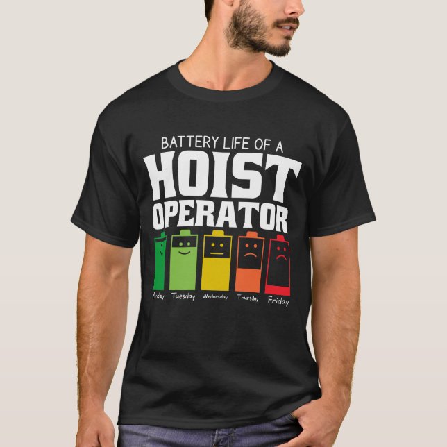 Batteritid för en hostoperatör t shirt (Framsida)