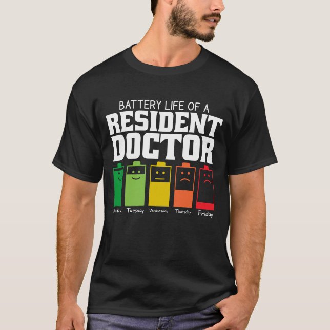 Batteritid för en inhemsk Doktor T Shirt (Framsida)