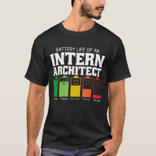 Batteritid för en intern arkitekt t shirt