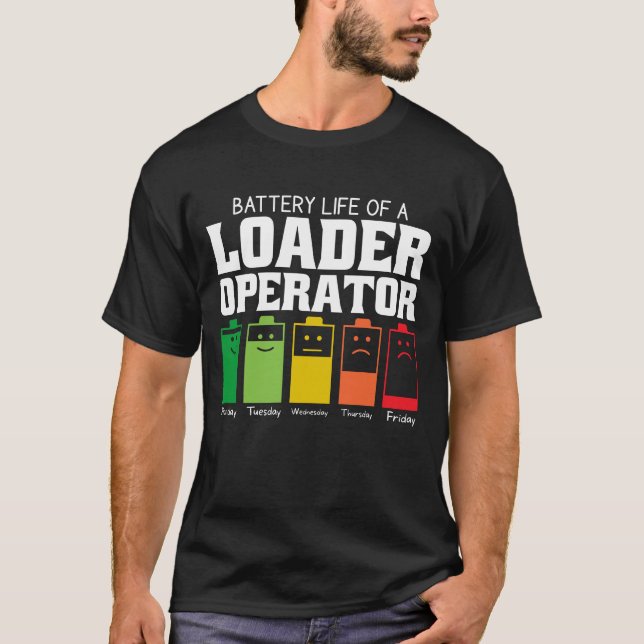 Batteritid för en laddare t shirt (Framsida)
