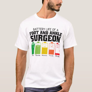 Batteritid för en mun- och krampkirurg t shirt