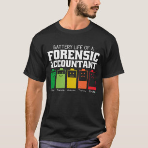Batteritid för en rättsmedicinsk revisor t shirt