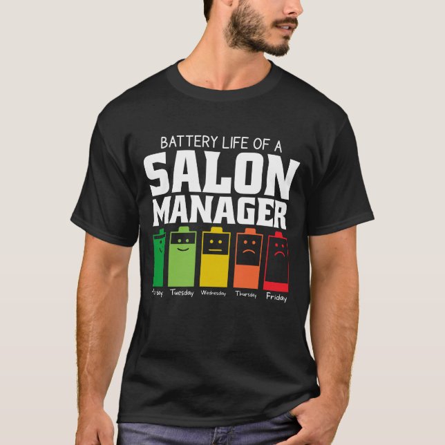 Batteritid för en salonhanterare t shirt (Framsida)