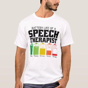 Batteritid för en Tal-terapi T Shirt