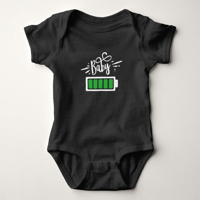 Batteritid i baby t shirt (Framsida)