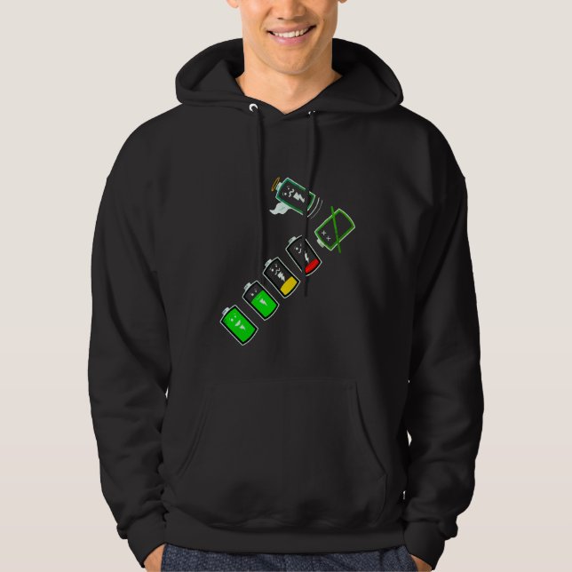 Batteritid - Retro Grönt Edition Hoodie (Framsida)