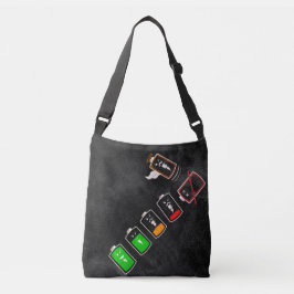 Batteritid - Retro White Mix 2 Edition Axelväska