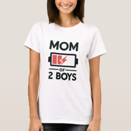 Batteritömning Mamma i Boys Funny Mor Life T Shirt