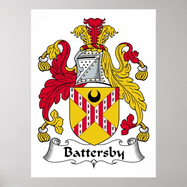 Battersby Family Crest Poster (Framsidan)