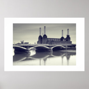 Battersea driver stationen, London Poster