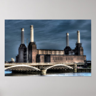 Battersea London Ligcape Poster