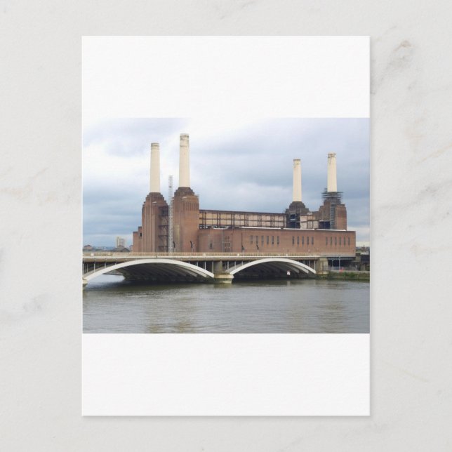 Battersea Power Station i London England Storbrita Vykort (Framsida)