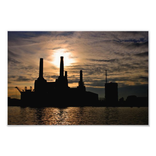 Battersea Power Station River Thames London Fototryck (Framsidan)