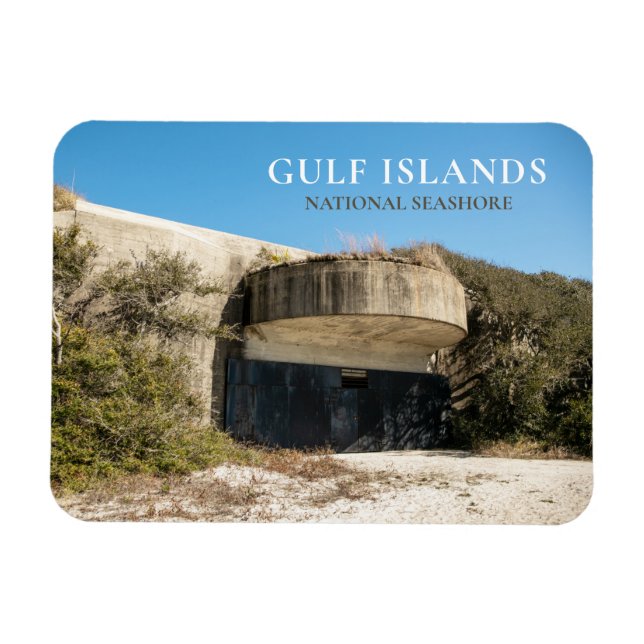 Battery Langdon, Fort Pickens, Bukt Islands NS Magnet (Horisontell)