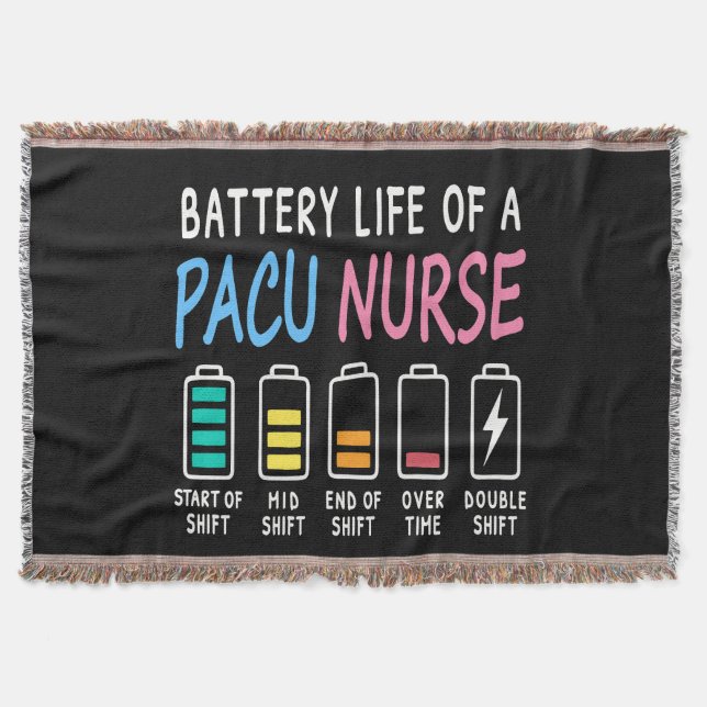 Battery life of a PACU nurse levels humor Filt (Framsidan)