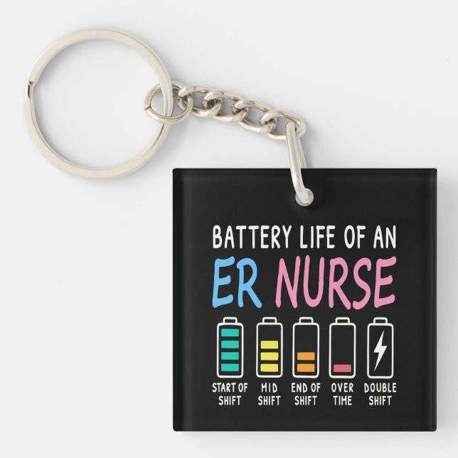 Battery life of an ER nurse humor chart (Framsidan)