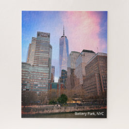 Battery Park från Staten Island Ferry NYC Pussel