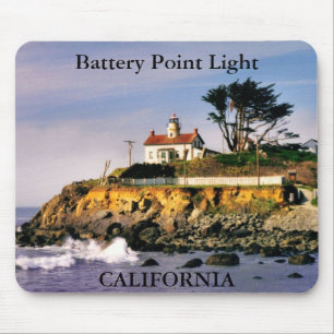 Battery Point Light, California Mousepad Musmatta