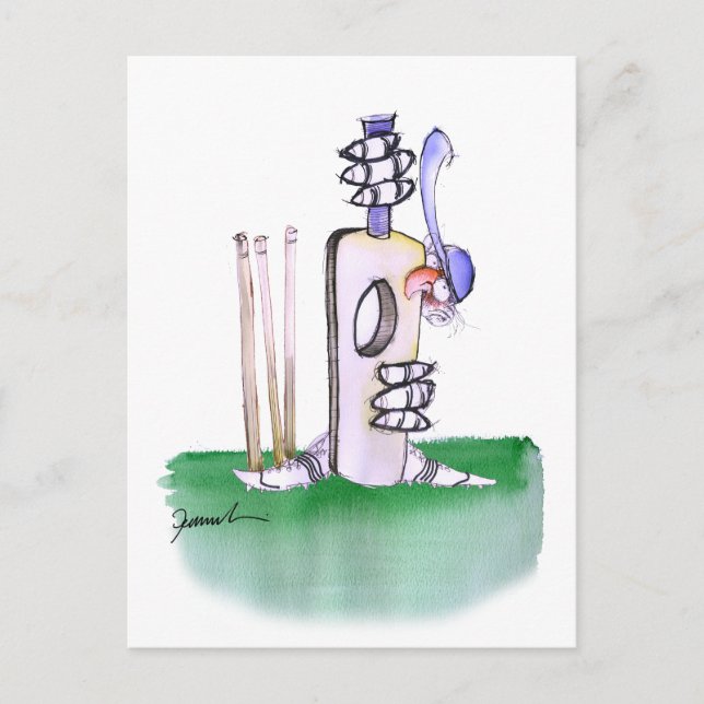 BATTING LESSON, tony fernandes Vykort (Framsida)