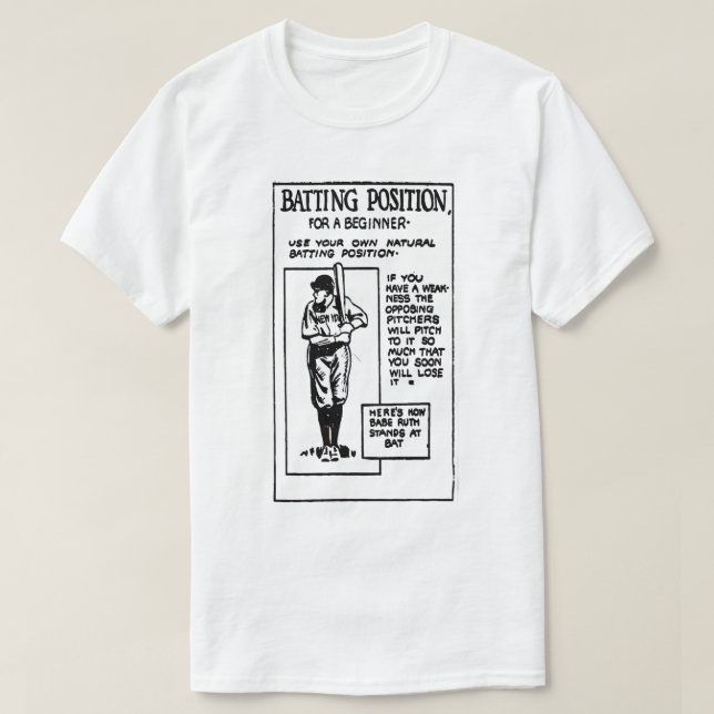 Batting Position T-Shirt (Design framsida)
