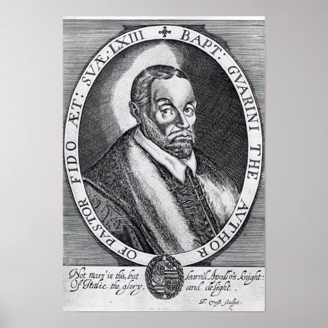 Battista Guarini, frontispiece till Il Pastor Poster (Framsidan)