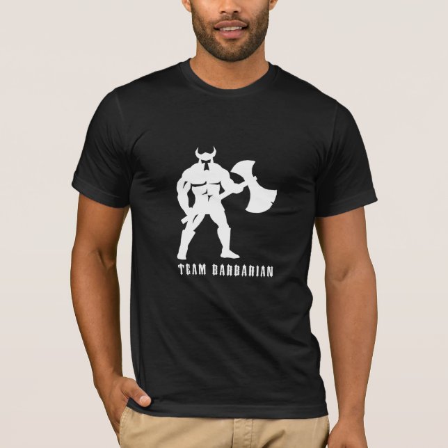 Battle Ax Barbarian T-shirt (Framsida)