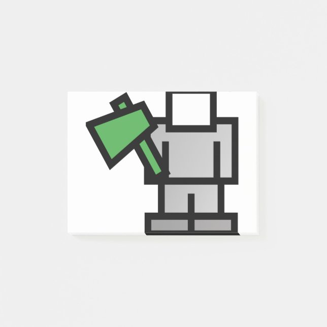 Battle Ax i Grönt Post-it Block (Framsida)