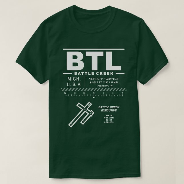 Battle Bäck Executive Airport BTL T-Shirt (Design framsida)