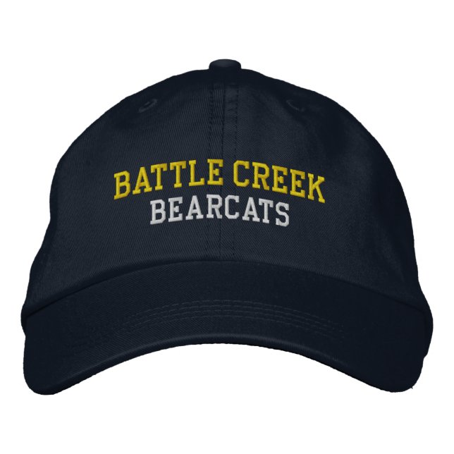 Battle Bäck High School Embroized Baseball Hat Broderad Keps (Framsida)