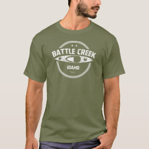 Battle Bäck Vild och Scenen River Idaho Kayaking T Shirt