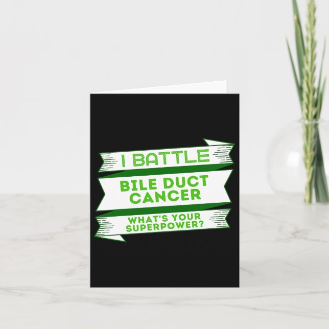 Battle Bile Duct Cancer Superpower Kort (Framsida)