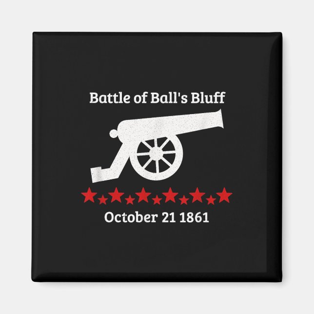 Battle Bluff Virginia Civil Battles Krig Cannon Magnet (Framsidan)