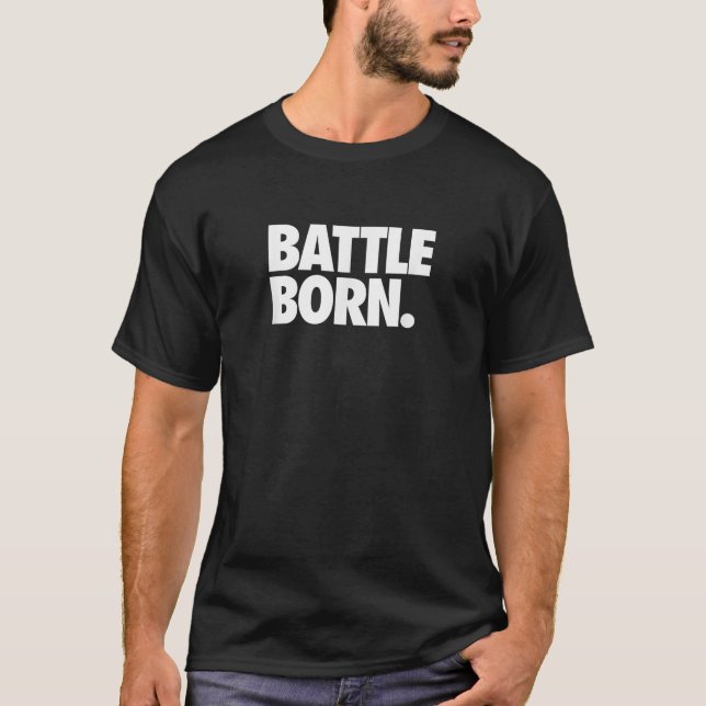 Battle Born Nevada T Shirt (Framsida)