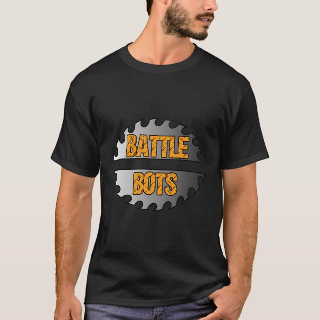 Battle Bots Saw Hoodie T Shirt (Framsida)