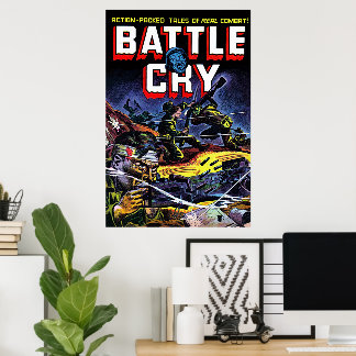 Battle Cry 07 Krig Vintage Serietidningar Poster