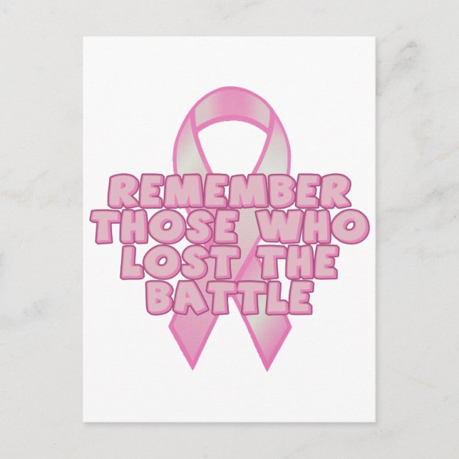 Battle efter bröstcancer vykort (Framsida)