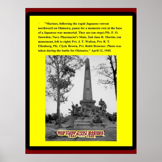 BATTLE FOR OKINAWA 1945 POSTER (Framsidan)