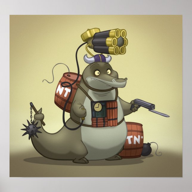 Battle Gator Poster (Framsidan)